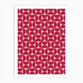 Mid Century Magenta Art Print