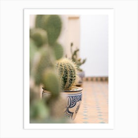Cactus Pot Botanical    Art Print