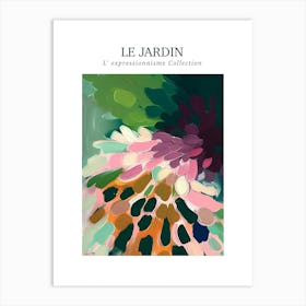Le Jardin Abstract Oil Painting 4 Art Print