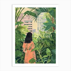 In The Garden Hamarikyu Gardens Japan 3 Art Print