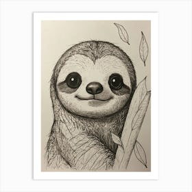 Sloth 13 Art Print