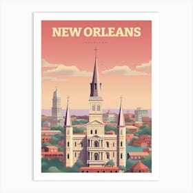 New Orleans Louisiana Travel Art Print