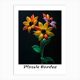 Bright Inflatable Flowers Poster Black Eyed Susan 2 Art Print