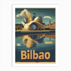 Aihrgdesign A Vintage Travel Poster Of Bilbao Featuring The I 49a0a217 E598 43f2 9961 69e2629a2a74 2 Art Print