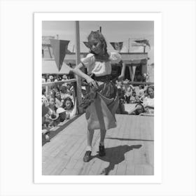 Spanish American Native Dance, Fiesta At Taos, New Mexico By Russell Lee Art Print