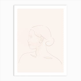 Minimal Woman Art Print