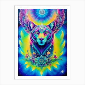 Psychedelic Tiger Art Print