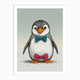 Default Draw M A Penguin With A Bow Tie Looking Utterly Confu 2 Art Print