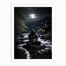 Meditation At Night Art Print