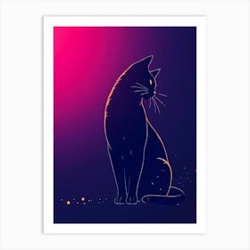 Feline Creative Cat Illustration 21 1 Art Print