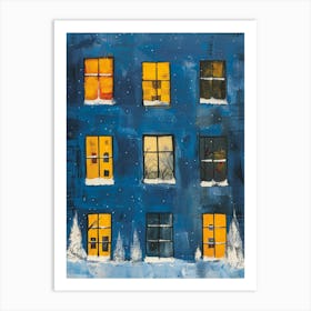 Christmas Windows Art Print