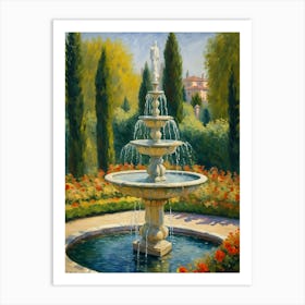 Water Fountain Art Print