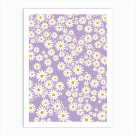 Daisy Garden | 05 – Lilac Art Print