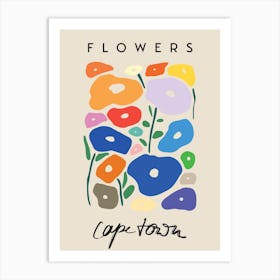 Cape Town Flowers Art Print