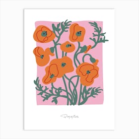 Poppies Floral Art Print