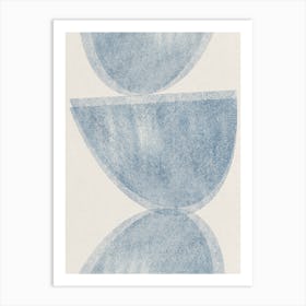 'Blue Bowls' 1 Art Print