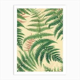 Pattern Poster Marsh Fern 1 Art Print