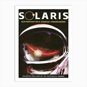 Solaris, Science Fiction, Astronaut in Space, Movie Poster Art Print