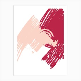 Pink abstract Art Print