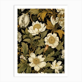 Floral Wallpaper 136 Art Print