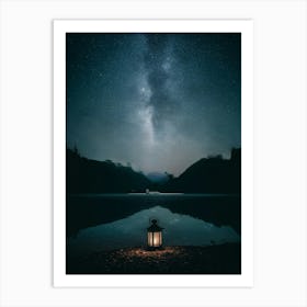 Milky At Night Art Print