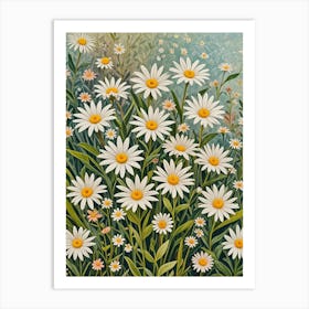 White Daisies no2 Art Print