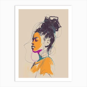 Portrait Of A Girl 1 Art Print