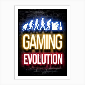 Gaming Evolution quote Art Print