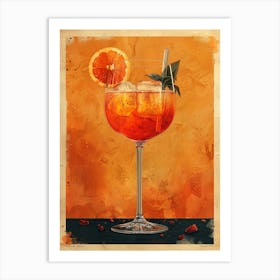 Aperol Spritz Orange 20 Art Print