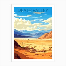 Death Valley California travel poster Art Print