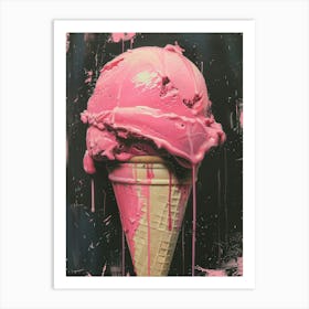 'Pink Ice Cream' 1 Art Print