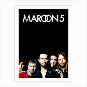 Maroon 5 band music Art Print