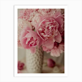 Ruffled Peony Petals Art Print