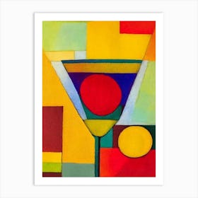 Lemon Drop Paul Klee Inspired Abstract 2 Cocktail Poster Art Print