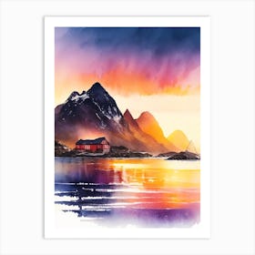 Lofoten Islands, Norway Sunset Art Print