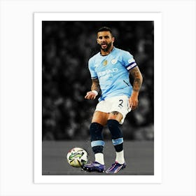 Kyle Walker Of Manchester City Art Print