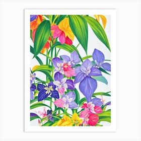 Tradescantia Eclectic Boho Art Print