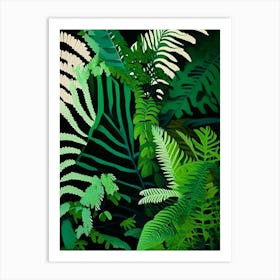 Lady Fern Vibrant Art Print