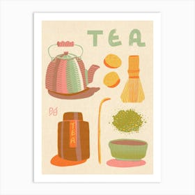 For The Love Of Tea Art Print
