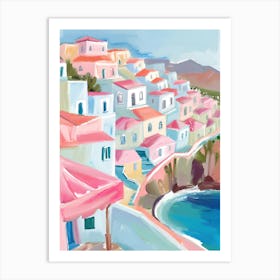 Santorini Print Poster 5 Art Print