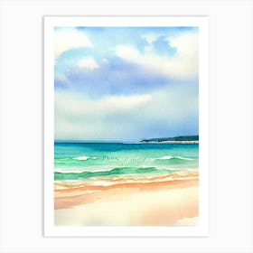 Coogee Beach 2, Australia Watercolour Art Print