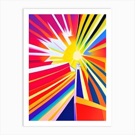 Solar Flare Abstract Modern Pop Space Art Print