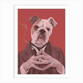 The Boss Dog Portrait Art Print