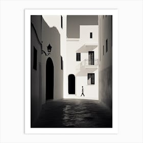 Almeria, Spain, Black And White Analogue Photography 4 Art Print