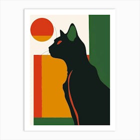 Cat In The Sun 5 Art Print