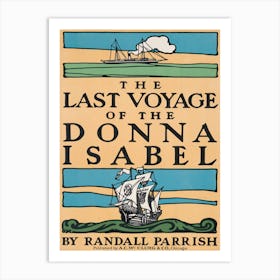 The Last Voyage Of The Donna Isabel Book Cover Poster Art Print