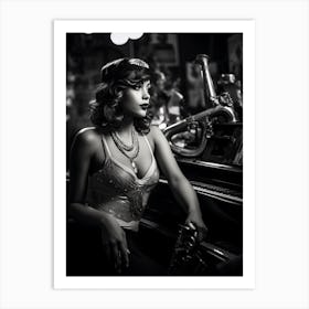 Roaring 20s Woman Art Print