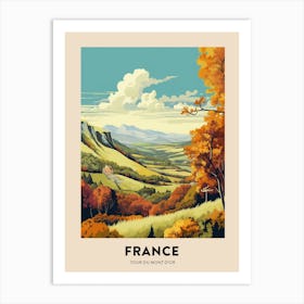 Tour Du Mont Dor France 3 Vintage Hiking Travel Poster Art Print