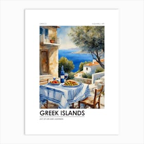 Greek Islands 1 Art Print