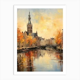 Dutch Delight: A View of Amsterdam's Lake Art Print